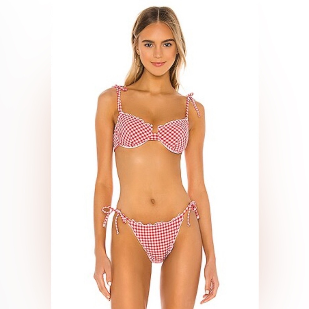 Onia Louisa Gingham Bikini Set